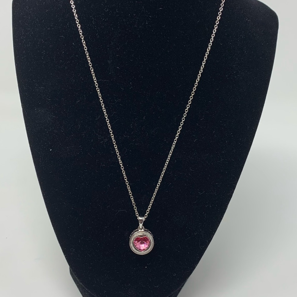 Swarovski interchangeable silver plated necklace